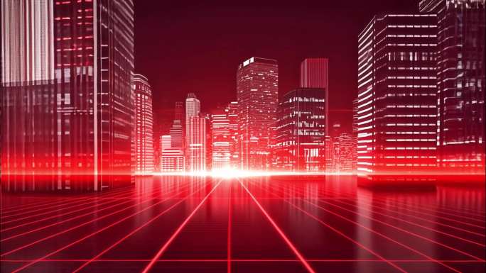 红色背景 红绸粒子背景金色主题唯美动态