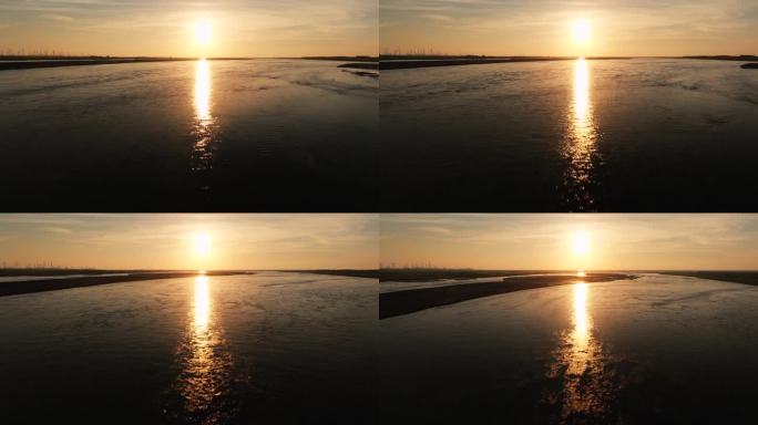 台湾的濁水溪鸟瞰图