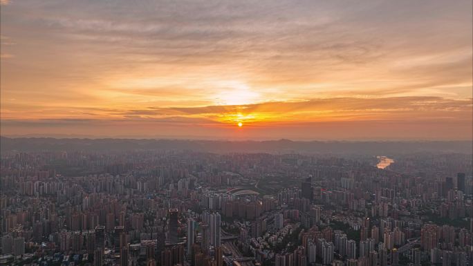重庆万象城夕阳-定向-