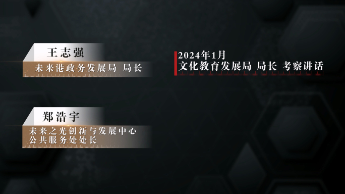 4K 反腐人名条字幕