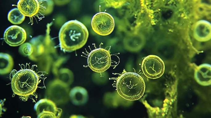 藻种水藻蓝藻之微生物