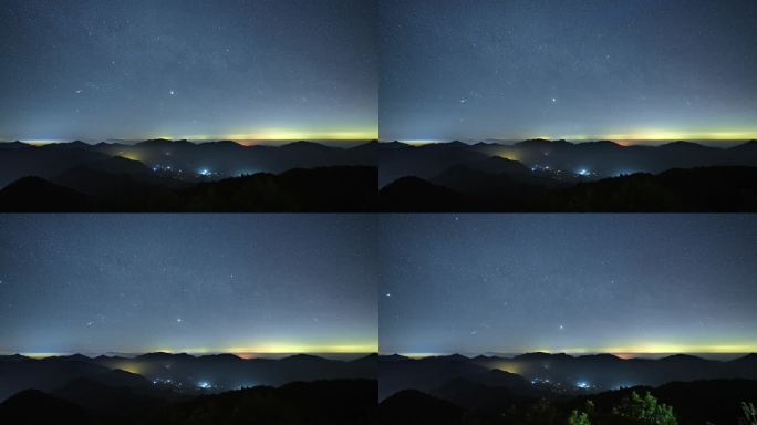 流星 星空 延时
