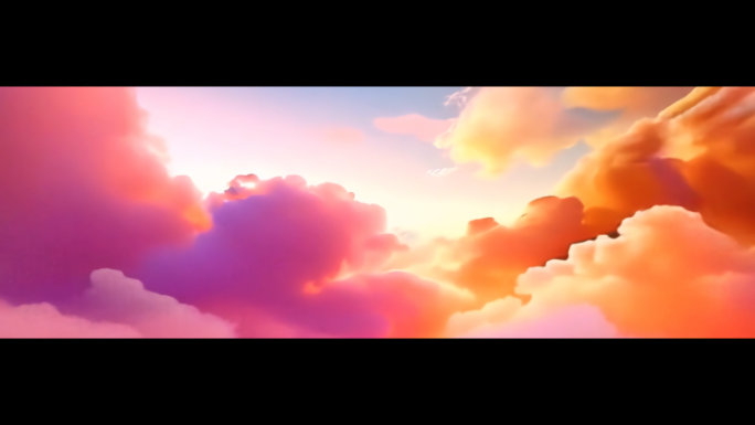 梦幻七色云彩 云层穿梭LED大屏