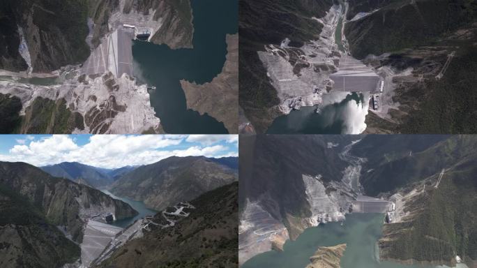 两河口水电站航拍4K