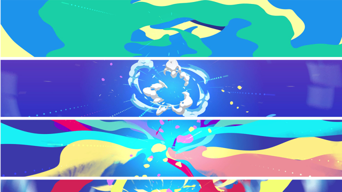 抽象艺术扁平化LED动态背景