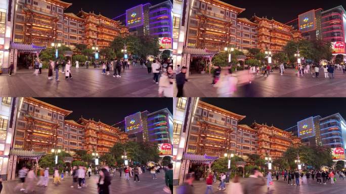 广州大佛寺人流延时