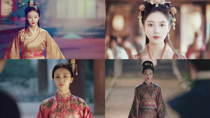 中国风古装美女宫女国风大典优雅汉服女性