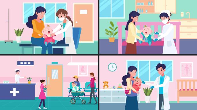 【原创】婴儿看病医院婴儿就诊儿科
