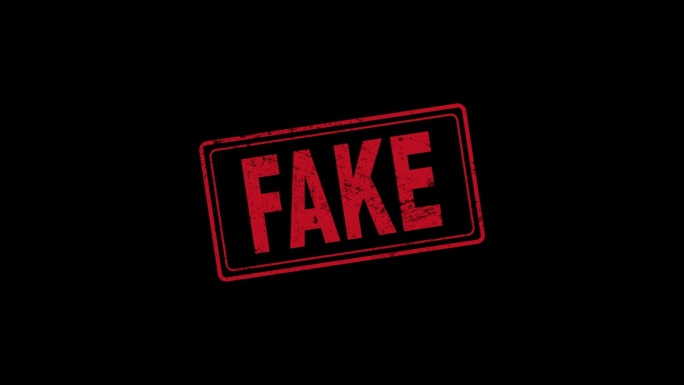 在黑色背景上盖上假图标。适合您视频项目的创意4K素材。