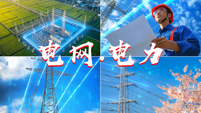 电力电网国家电网科技电网新能源电力工人