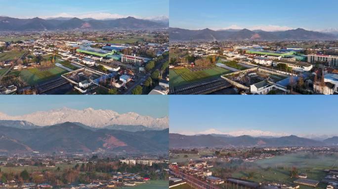 美丽乡村 雪山映什邡