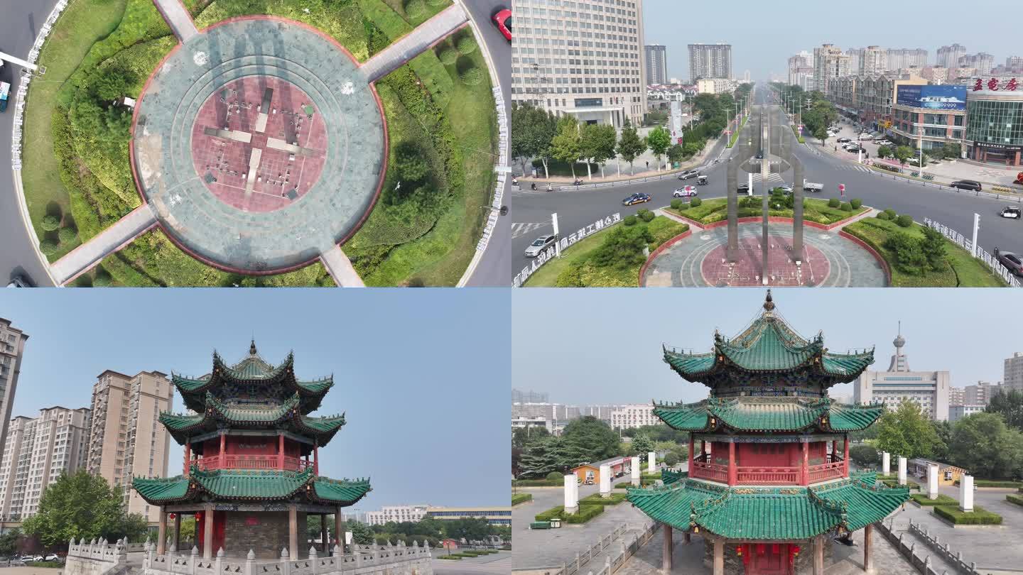 新乡辉县地标共和十字共城地标文昌阁地标