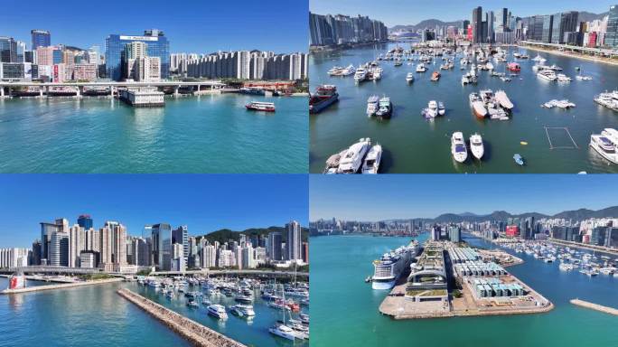 【4k最新航拍】香港维多利亚港宣传片