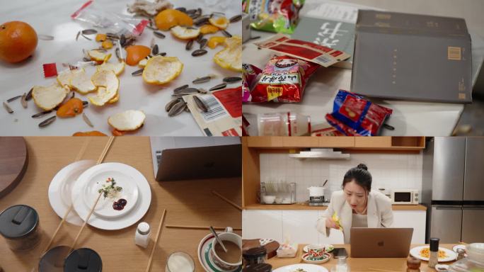 家中凌乱 脏乱差的房间家里