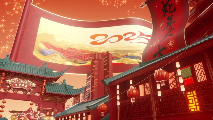 4K蛇年新春片头开场