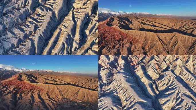 雪山 丹霞地貌 慕士塔格峰 丹霞地貌