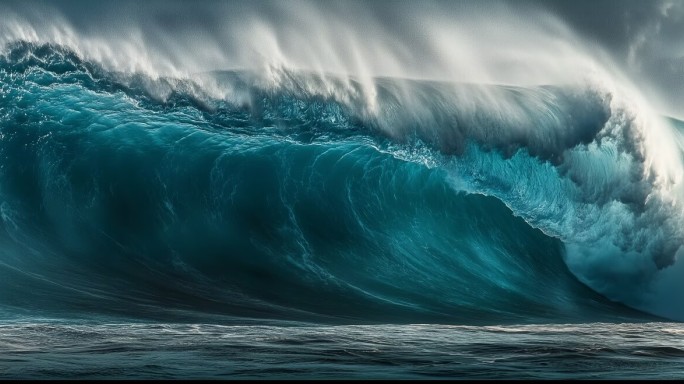 海浪浪花升格波涛汹涌滔天巨浪