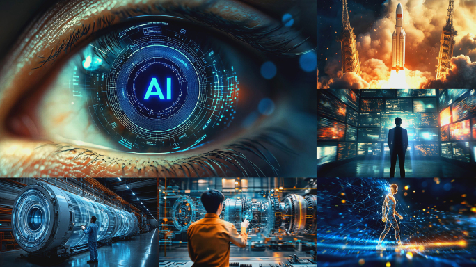 AI 片头 开场视频 人工智能 科技进步