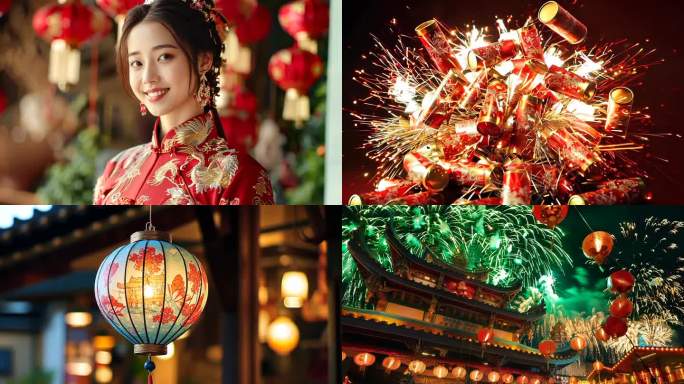 过年春节年味氛围合集4K