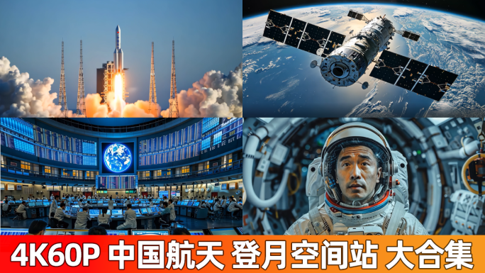 中国航天火箭发射航天英雄空间站大国重器