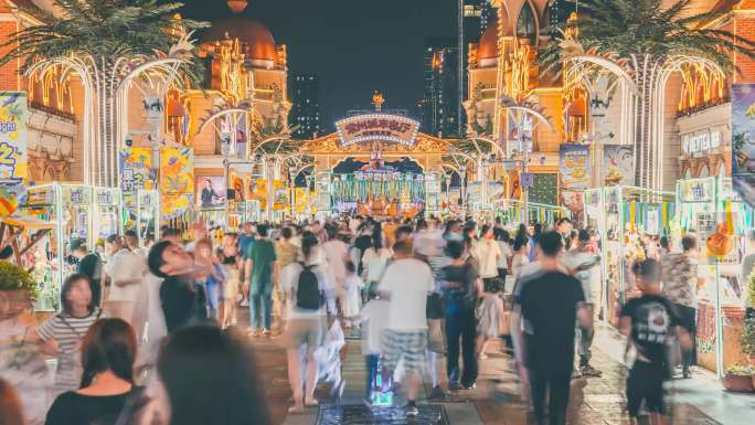 夜经济人群延时