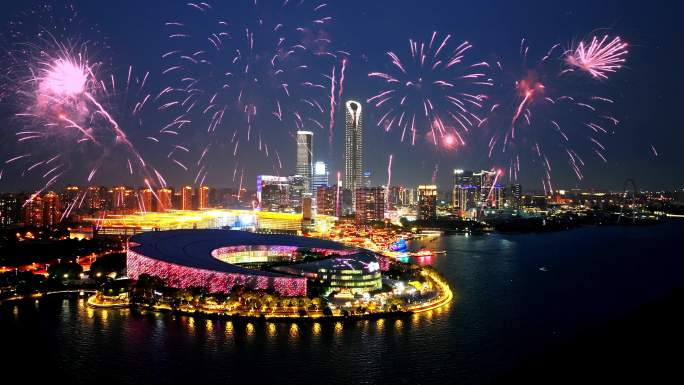 苏州烟花苏州夜景
