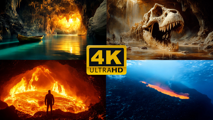 地心游记 地下火山 地火 溶洞 海下热量