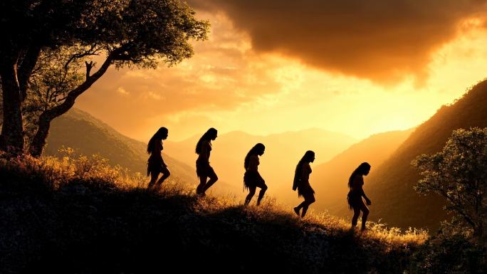 中国古代原始人生活场景