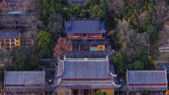 4K 杭州西湖 北高峰 灵隐寺 财神庙