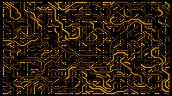 可循环播放的电子电路板视频