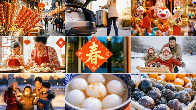 2025春节 新年回家过年团聚合集 新春