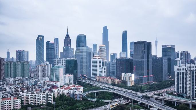 T/L WS Urban Skyline days - night /广州，中国