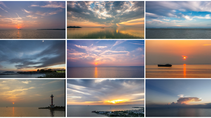 巢湖风光航拍延时合集4k