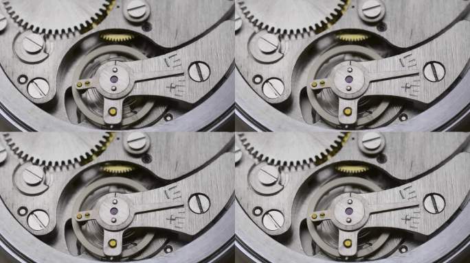 发条表的平衡轮和调节器。