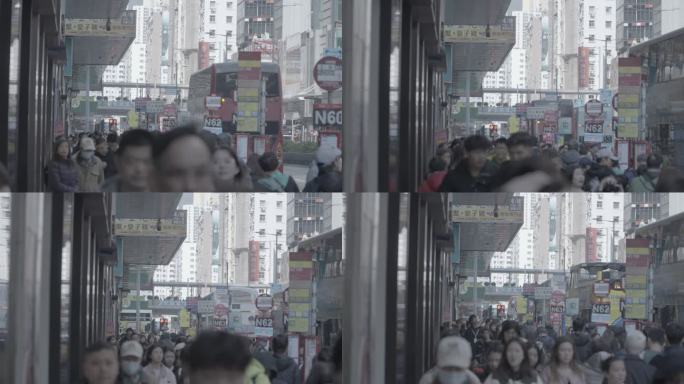 街道上的人潮涌动