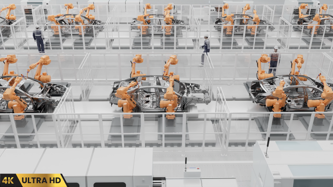 汽车制造 自动化生产线 汽车生产线 三维