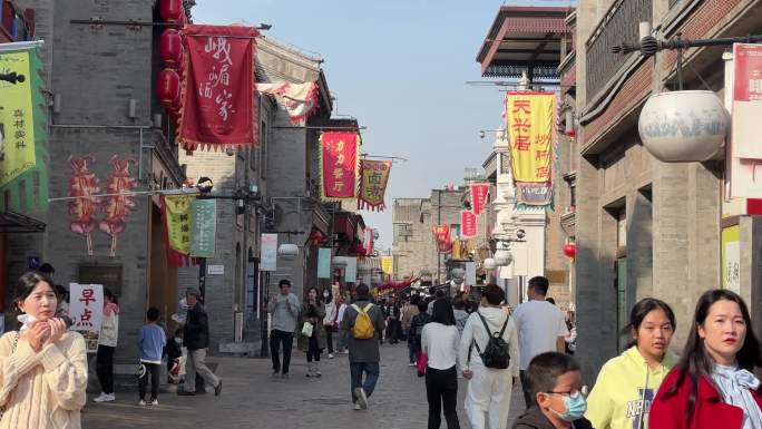 老北京前门大栅栏步行街美食街
