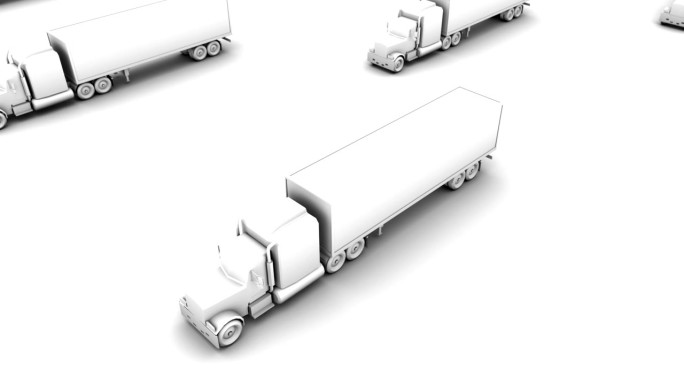 从一个箱子卡车上轰下来，无穷无尽的卡车