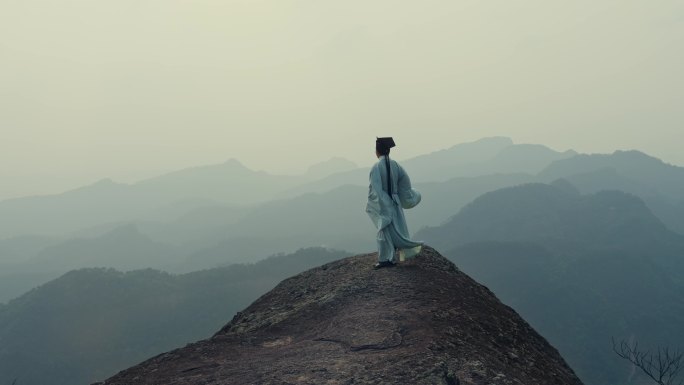 古代文人墨客高山游山玩水
