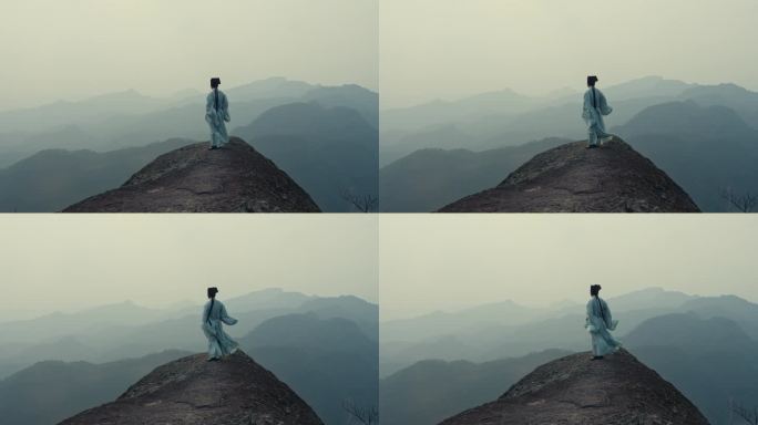 古代文人墨客高山游山玩水