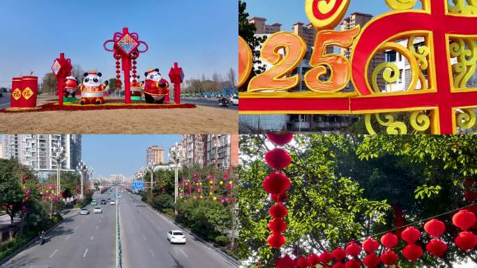 2025蛇年年味氛围——挂灯笼布彩灯视频