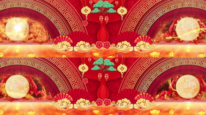 喜庆鼓 鼓舞背景
