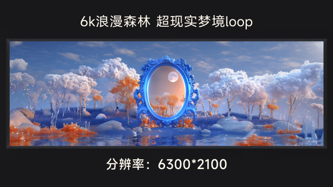 6k浪漫森林 超现实梦境loop