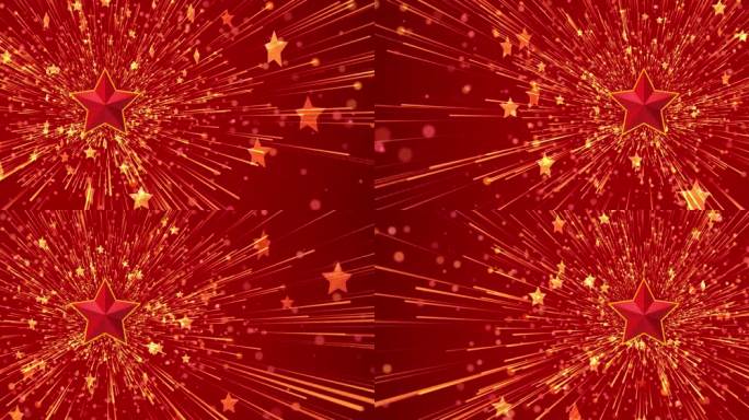 大屏红色五角星党政