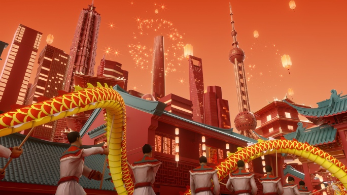 2025上海城市蛇年新年片头