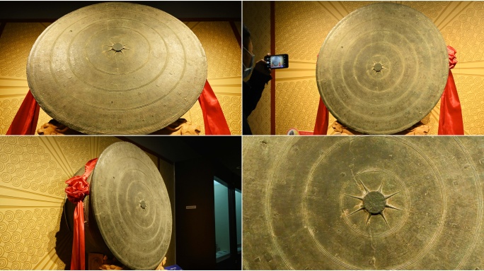 世界考古最大古代铜鼓 299公斤铜鼓王