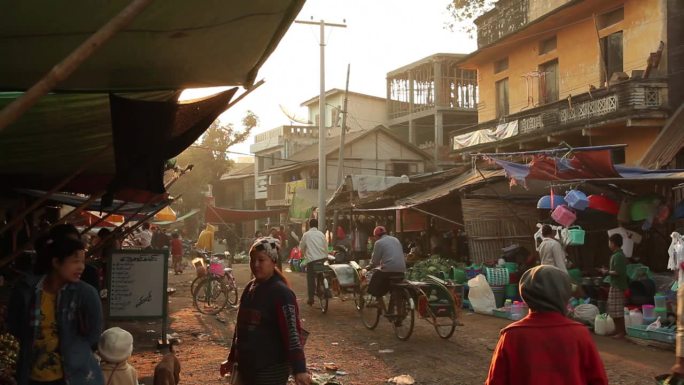 WS Street market / Prome, Pyay，缅甸