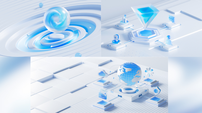 B端微软风科技场景banner