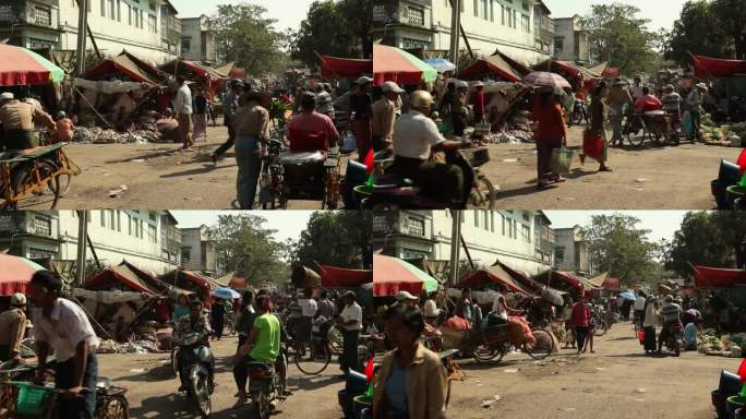 WS Street market / Prome, Pyay，缅甸