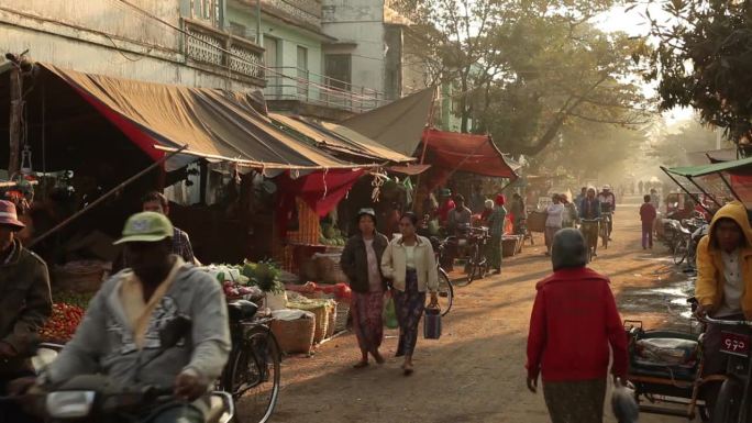 WS Street market / Prome, Pyay，缅甸